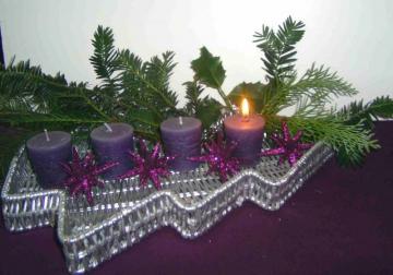 advent op kerstboomschaal III
