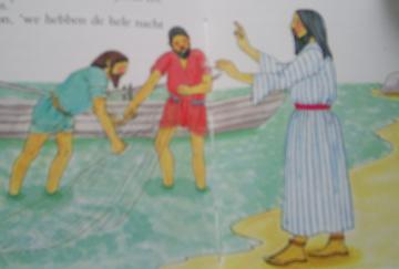 Jezus roept zijn Simon en Andreas