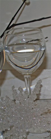 glas met kristal
