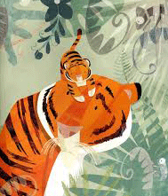 illustratie welpje en tijger