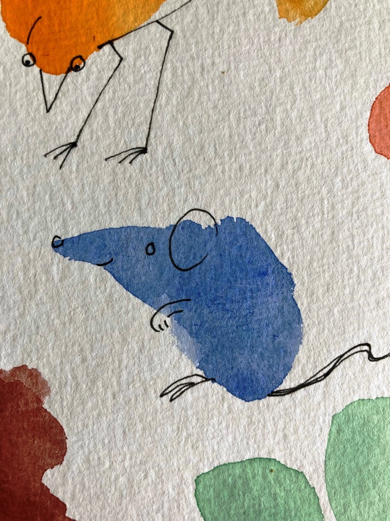 Blauwe muis 5